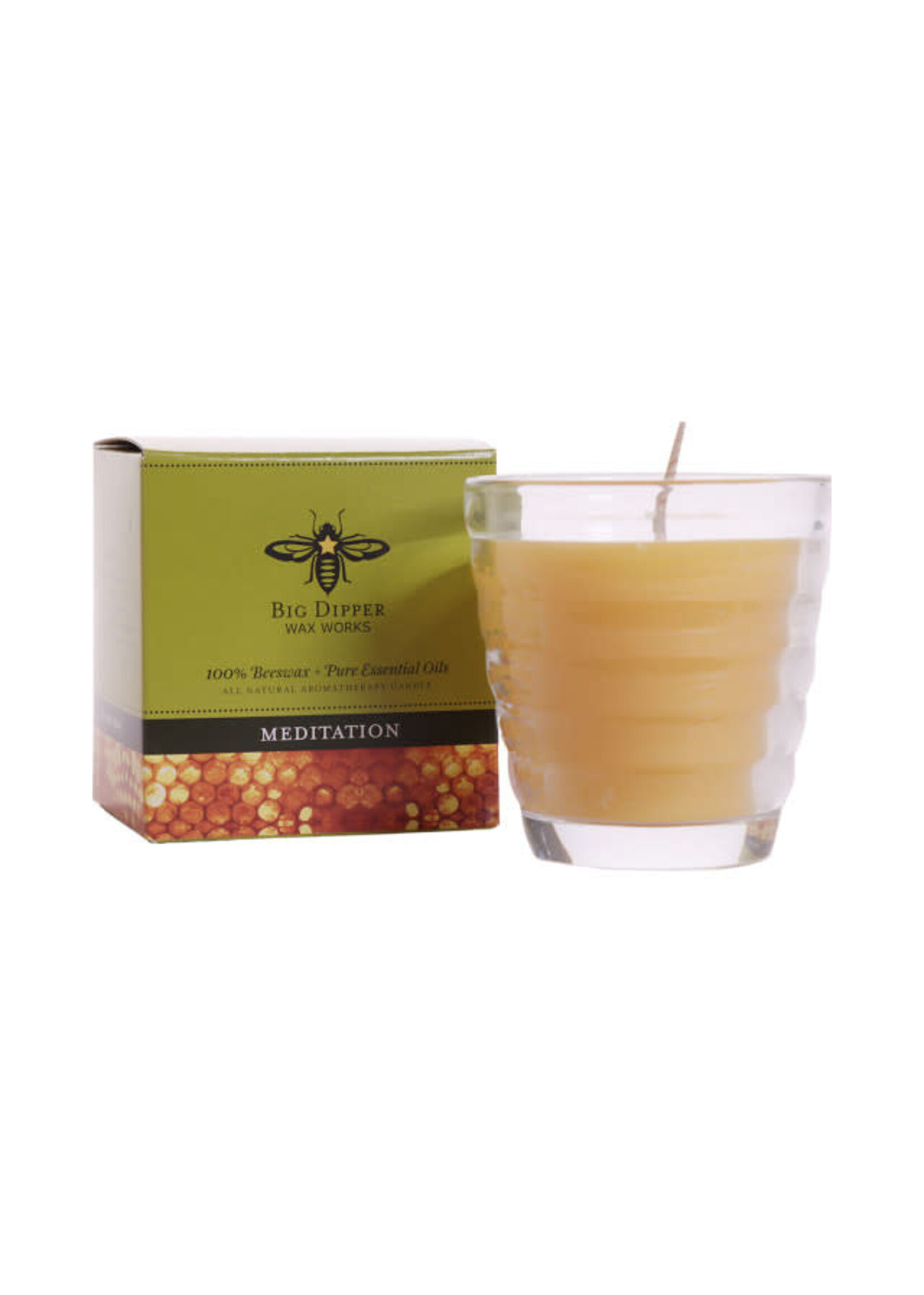 Candle Beehive Glass Meditation 4.2 oz