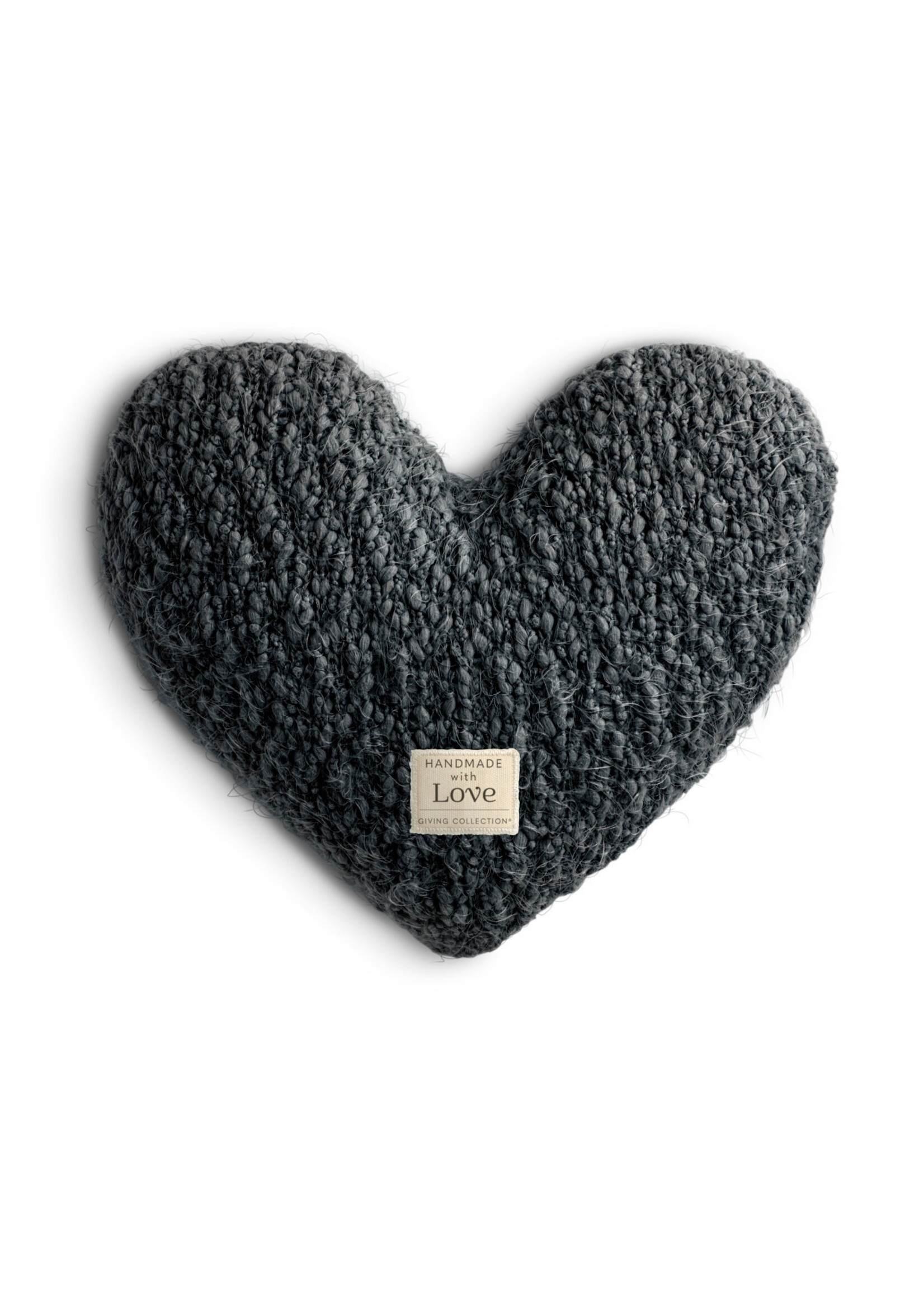 Pillow Giving Heart Charcoal