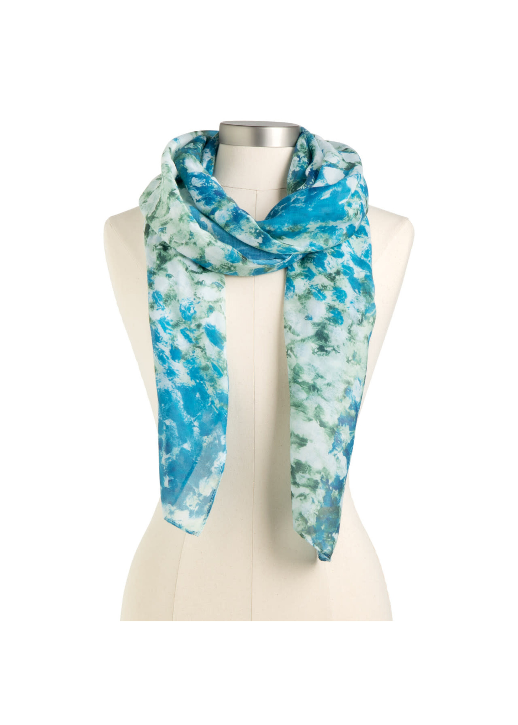 Artlifting Scarf White Flowers