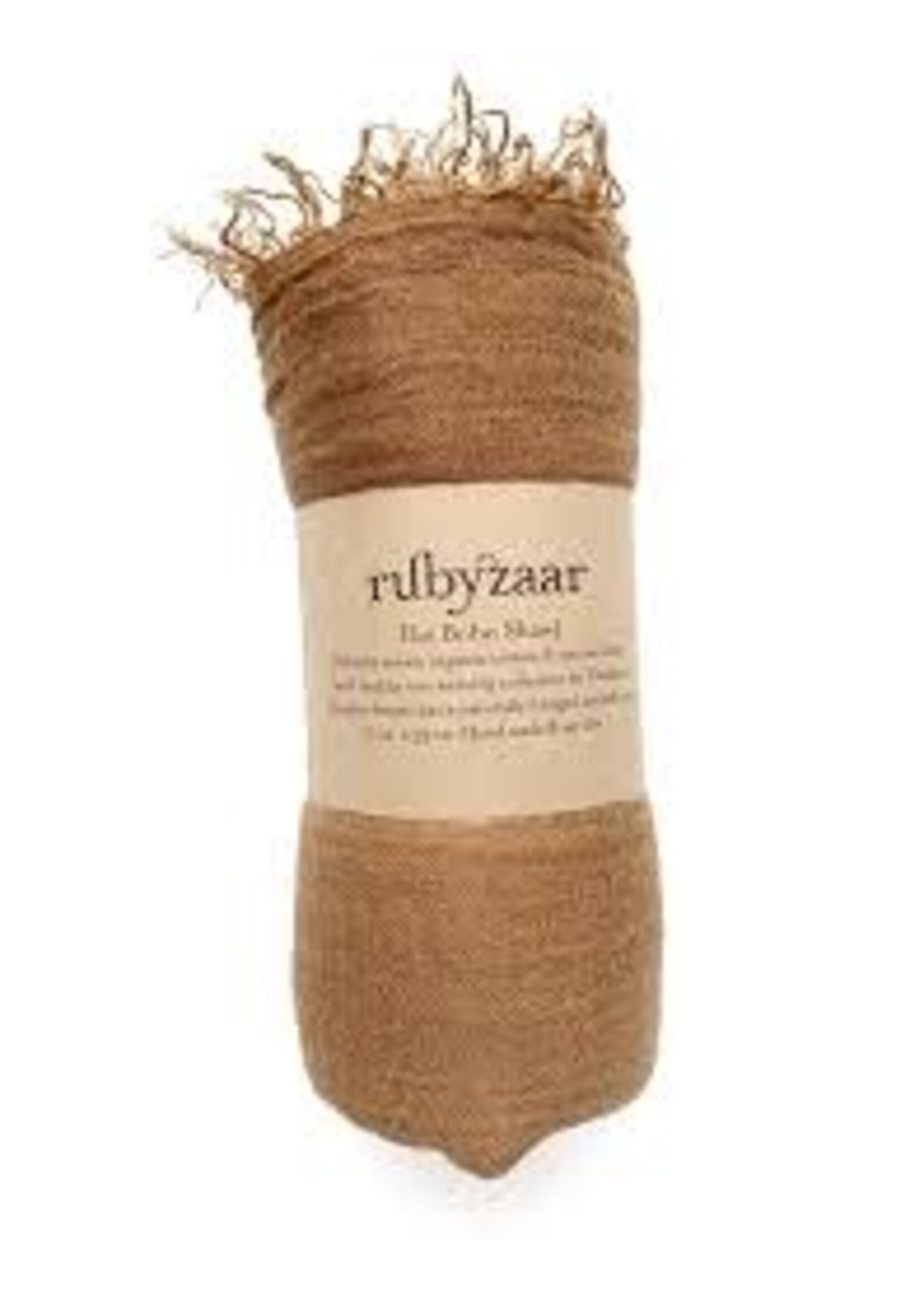 Rubyzaar Boho Scarf Camel