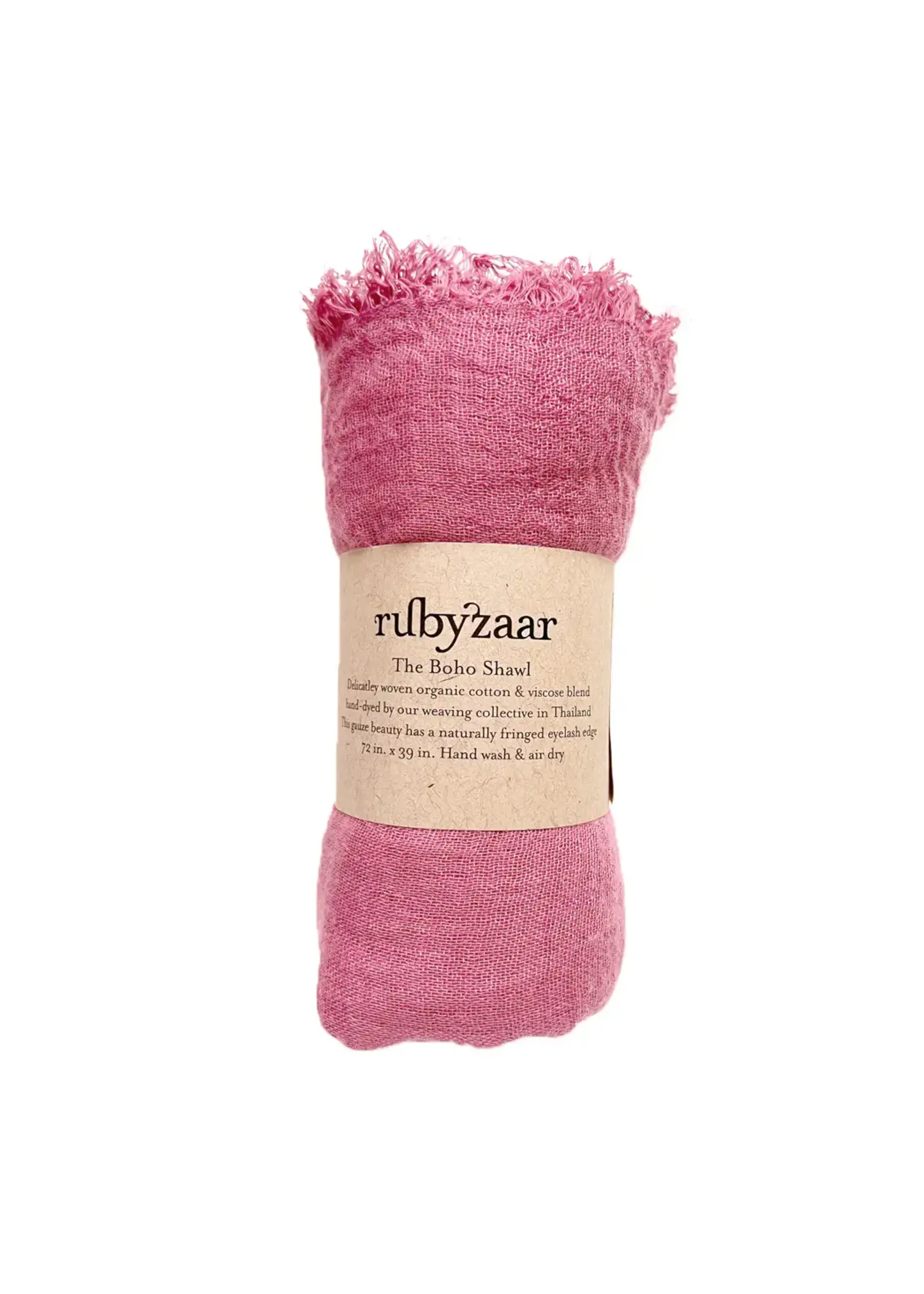 Rubyzaar Boho Scarf Dusty Rose