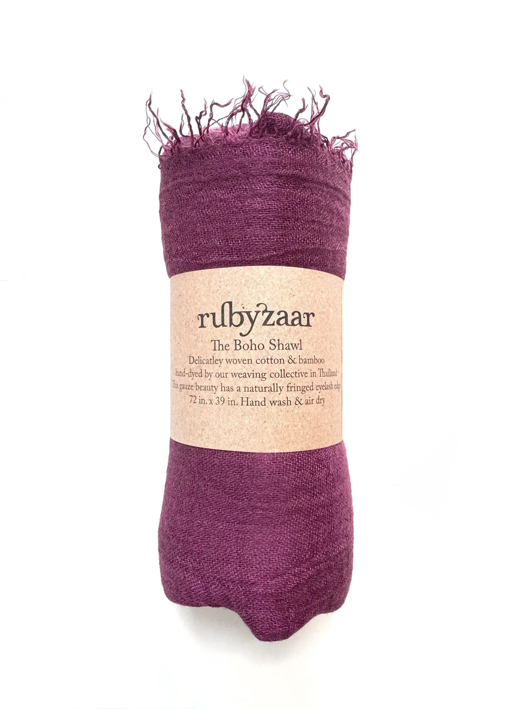 Rubyzaar Boho Scarf Bordeaux
