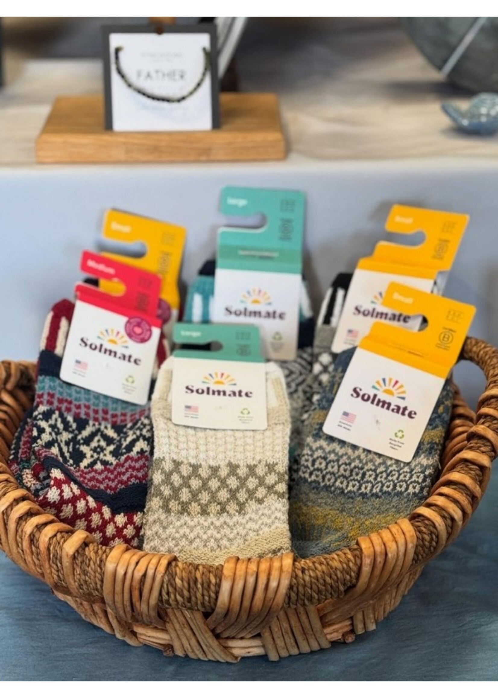 Solmate Socks Savanna Socks Adult Crew Md
