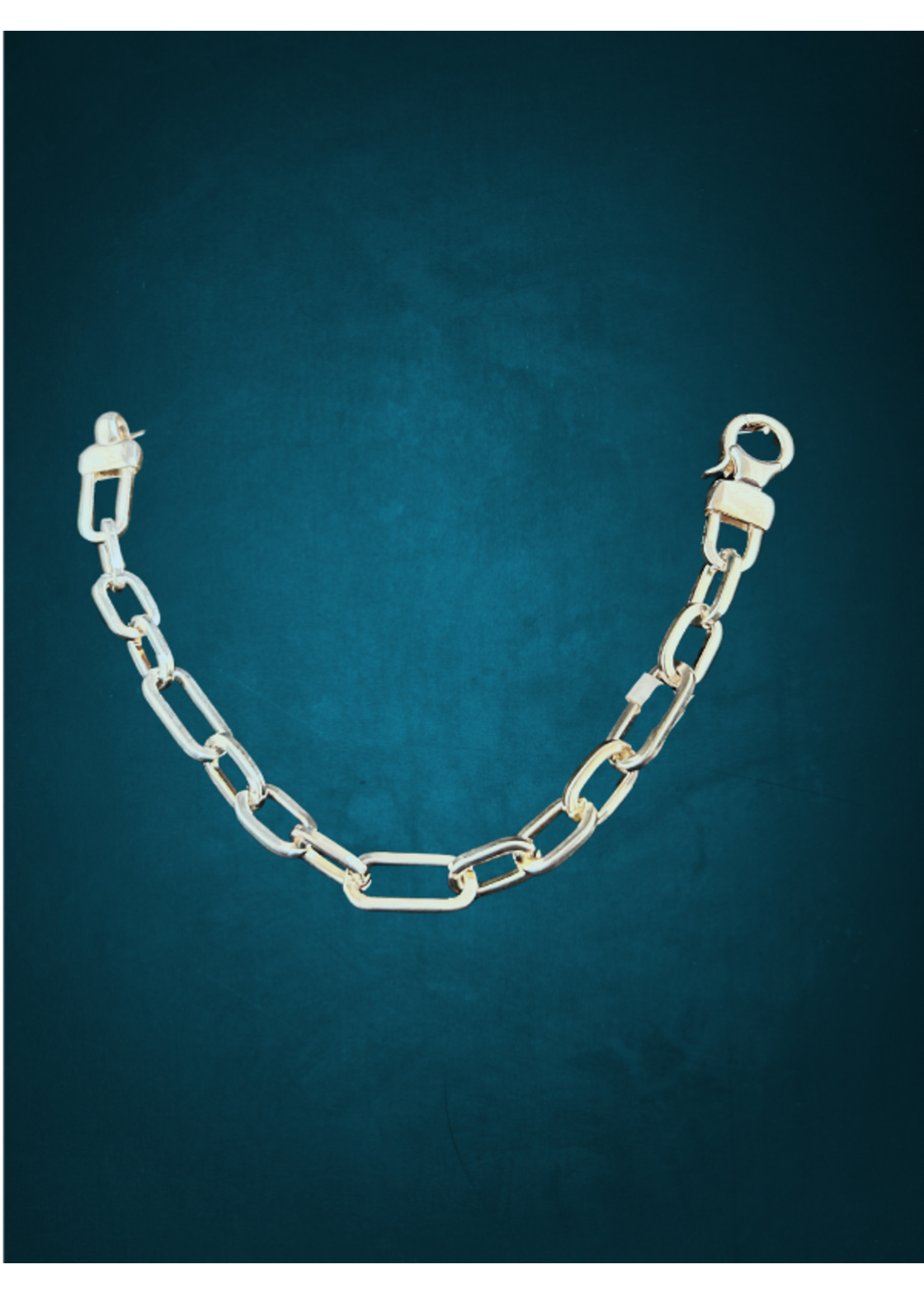 Bracelet SS Long Short Rectangle Link