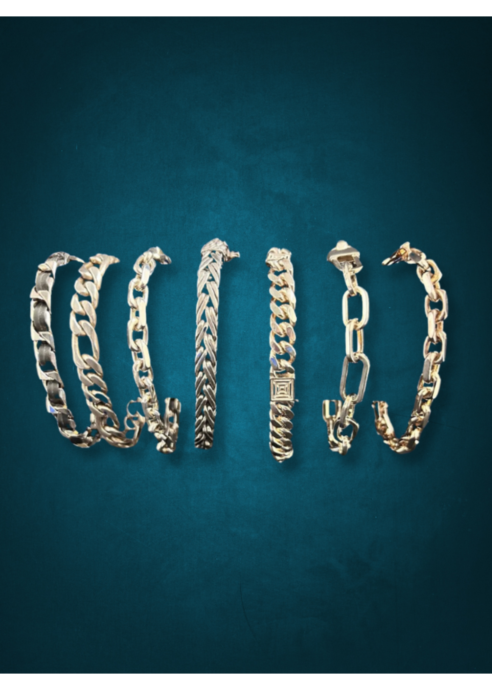Bracelet SS Long Short Rectangle Link