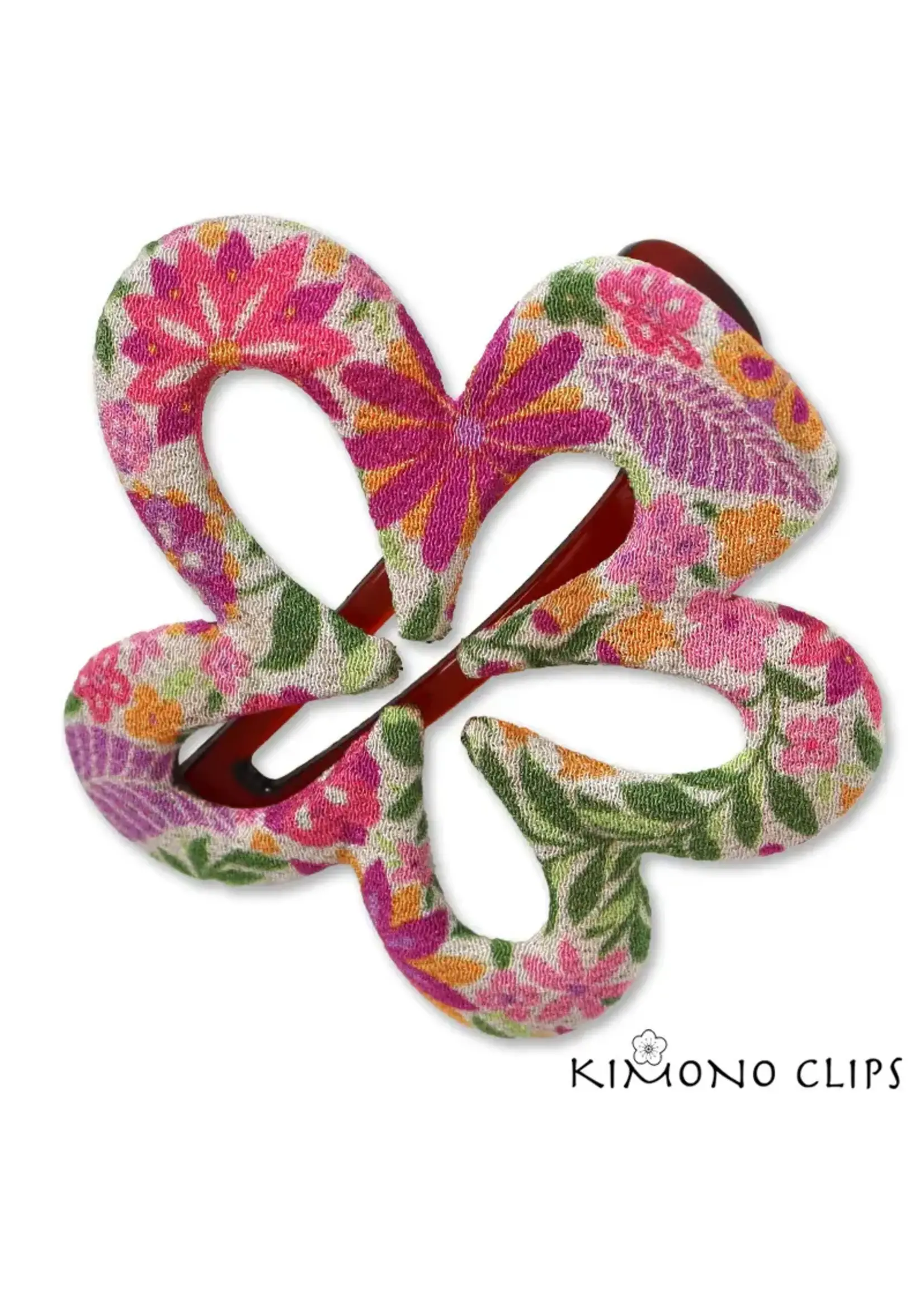 Kimono Clip Open Petal Flower