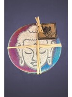 Raku Coasters Buddha 2pk