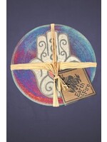 Raku Coasters Hamsa 2pk
