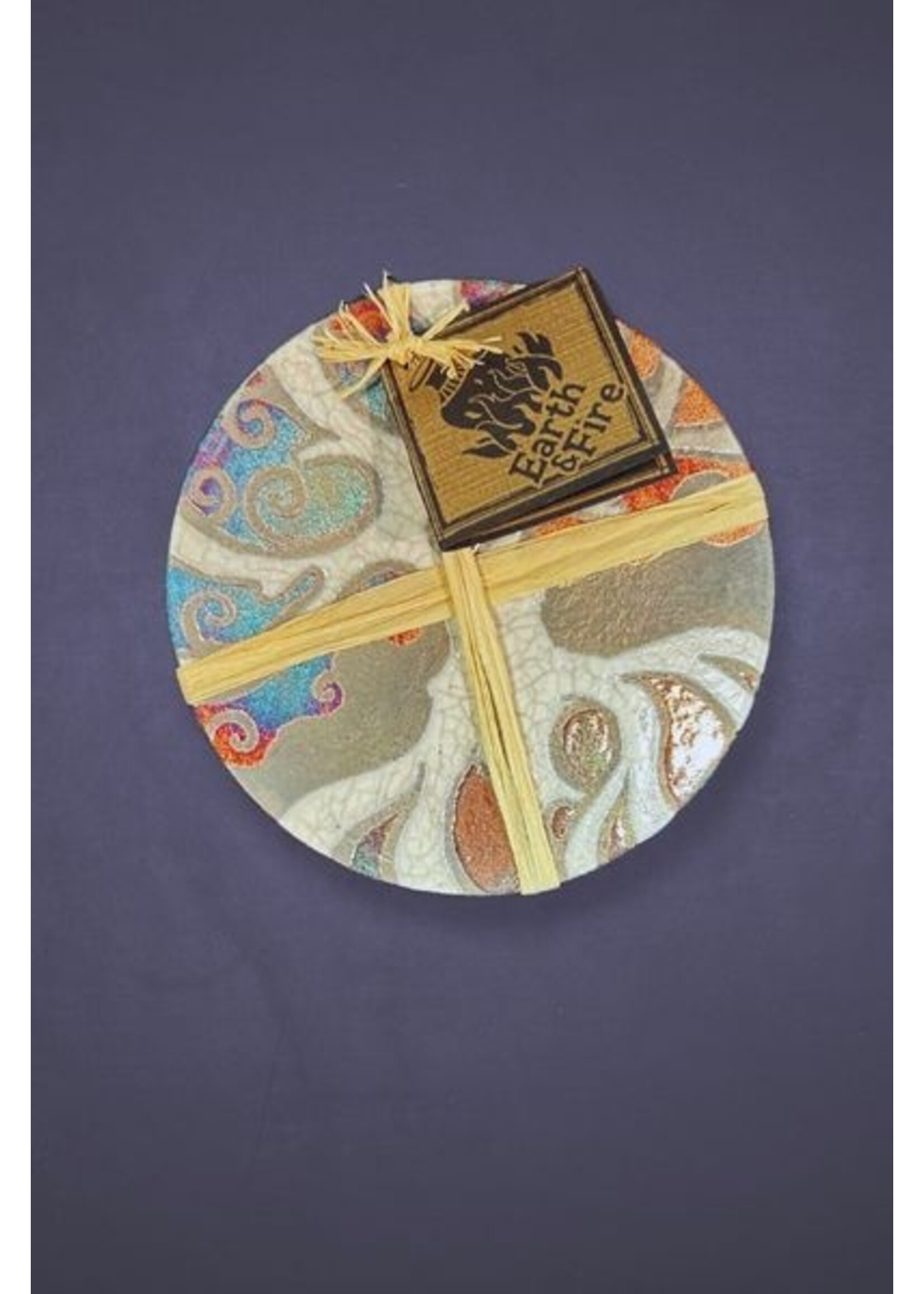 Raku Coasters Tree Of Life 2pk