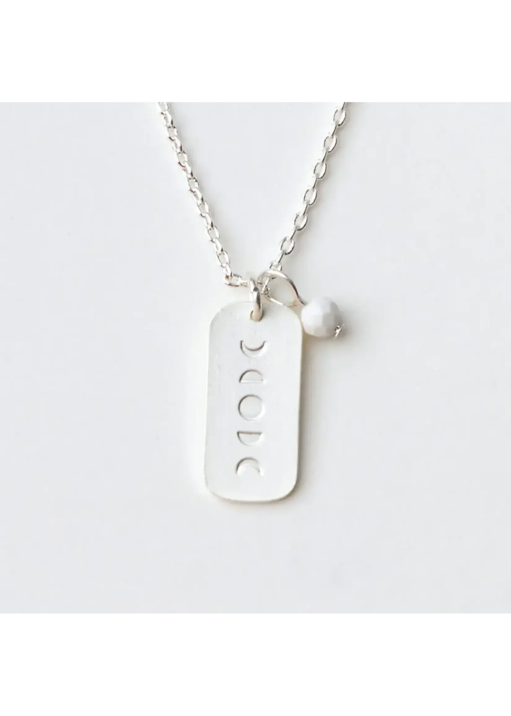 Intention Charm Necklace - Harmony Howlite/Silver