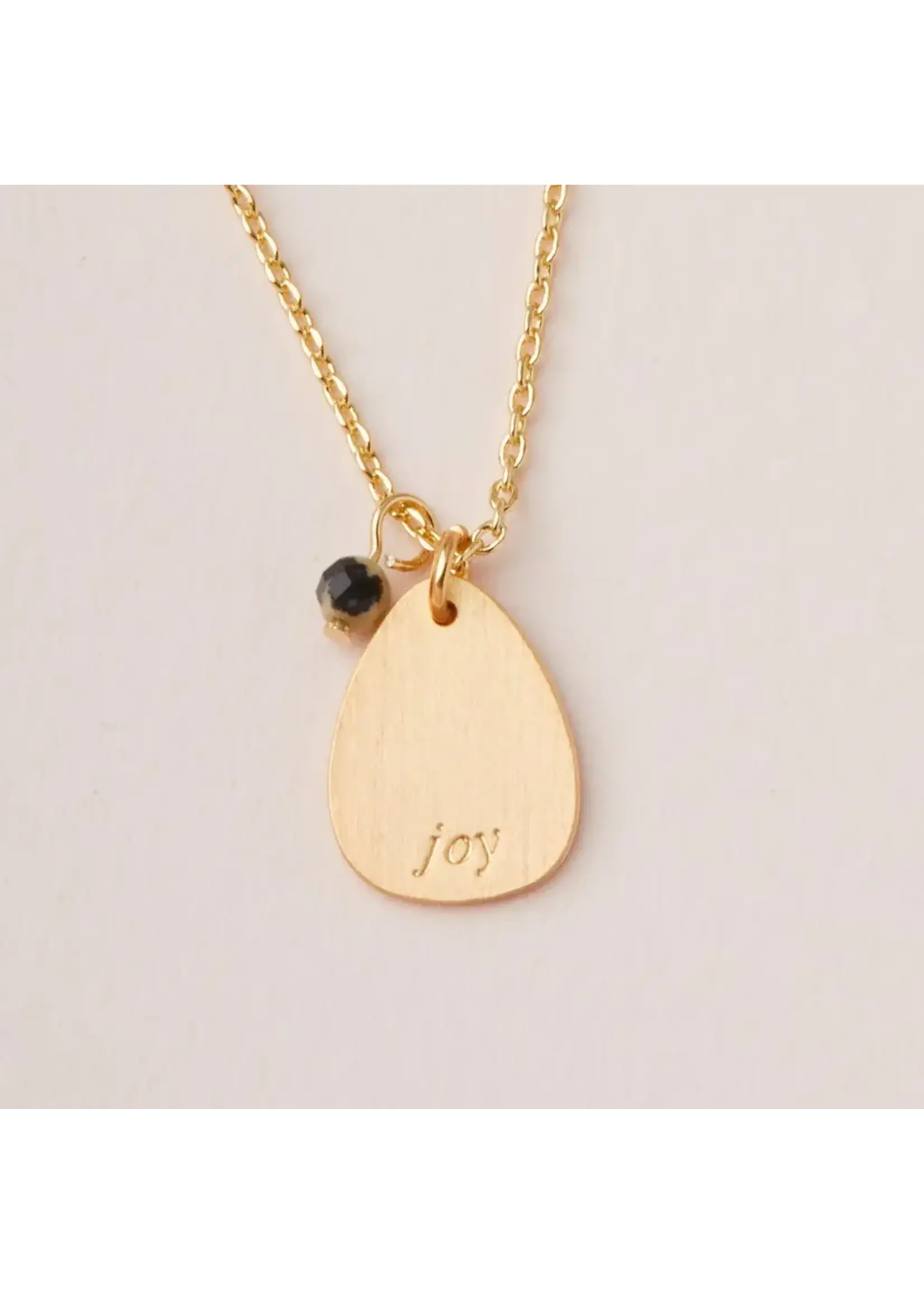 Intention Charm Necklace - Joy Dalmatian/Gold