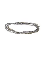 Bracelet/Necklace Pyrite Hematite Stone of Positive Energy