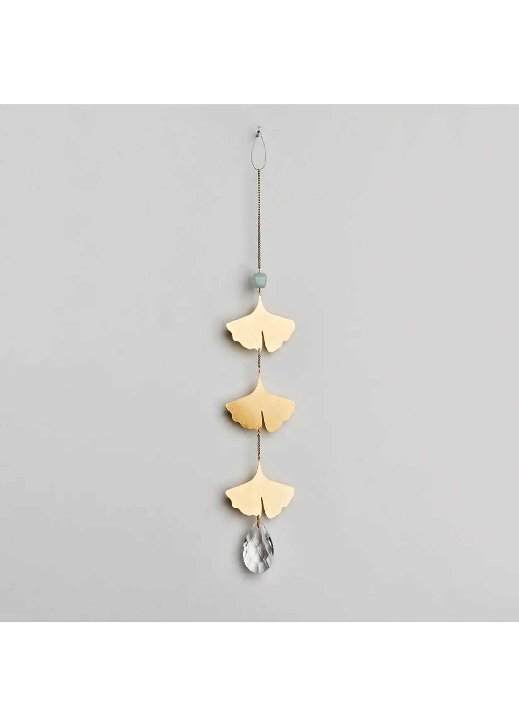 Suncatcher Botanical Leaf/Amazonite