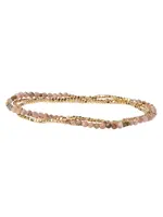 Scout Bracelet/Necklace Rhodochrosite Gold Stone of Love