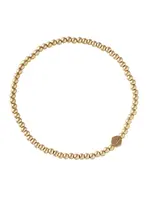 Mini Metal Stacking Bracelet Gold Ball