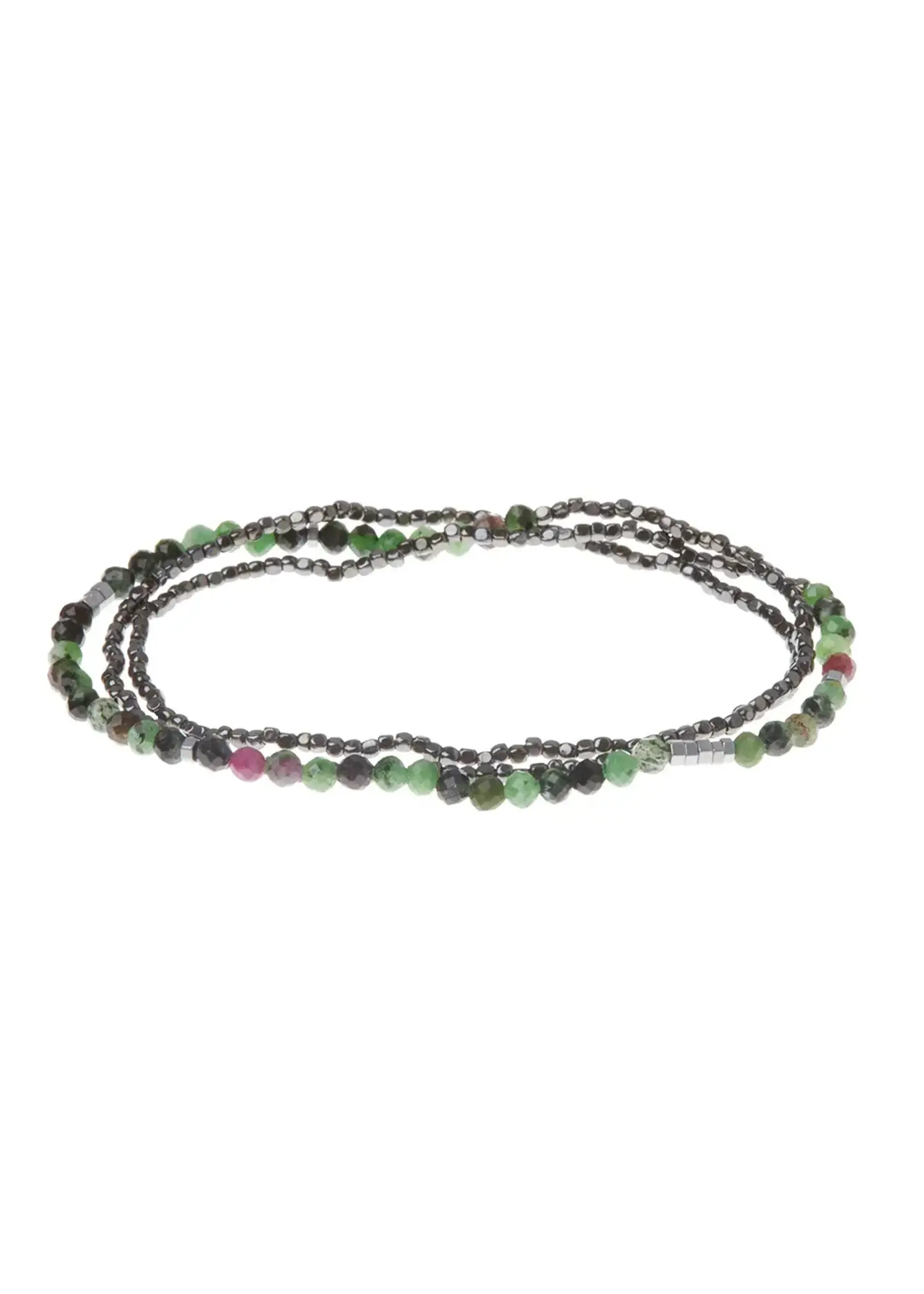 Scout Bracelet/Necklace Ruby & Zoisite