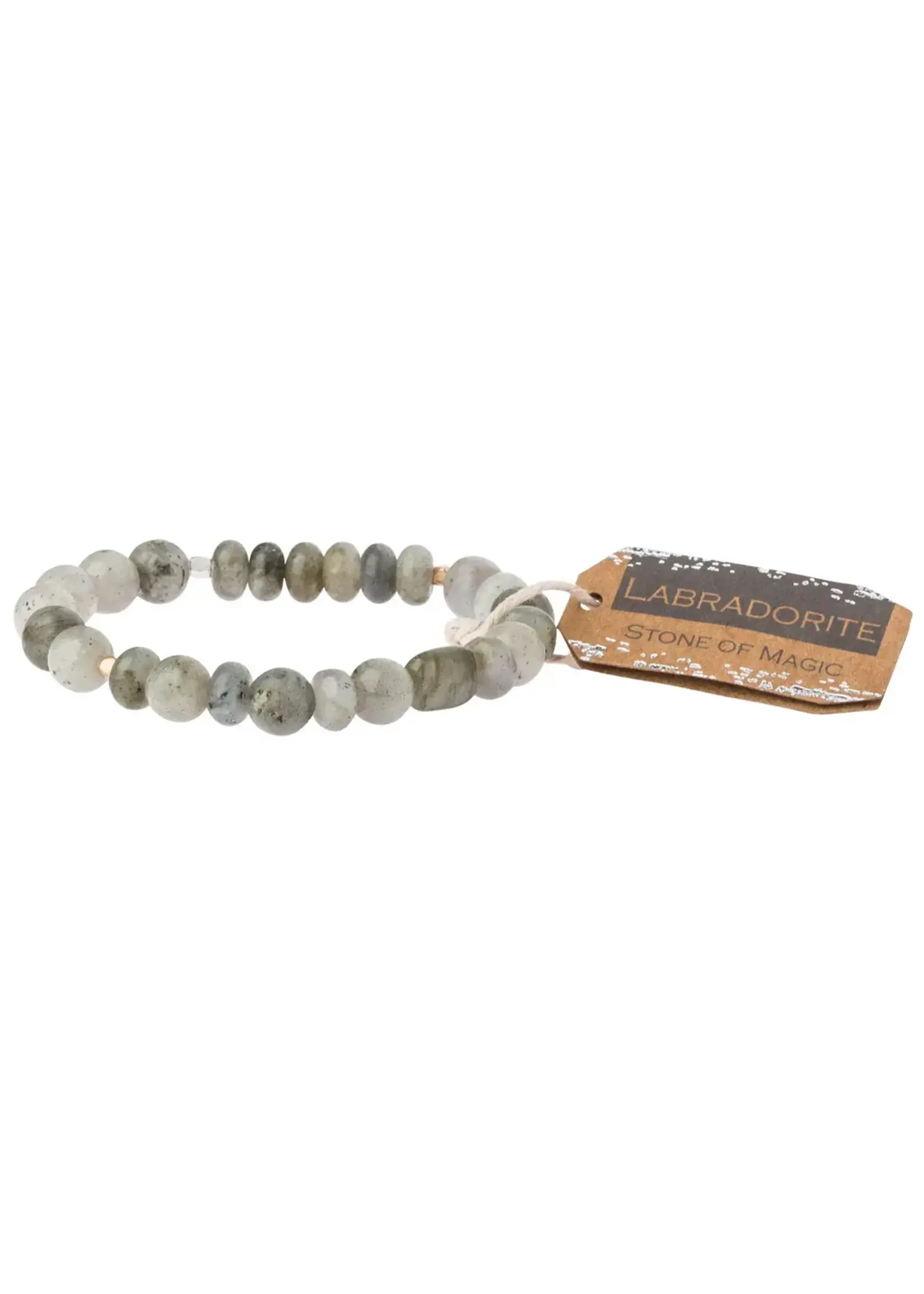Stone Stacking Bracelet Labradorite