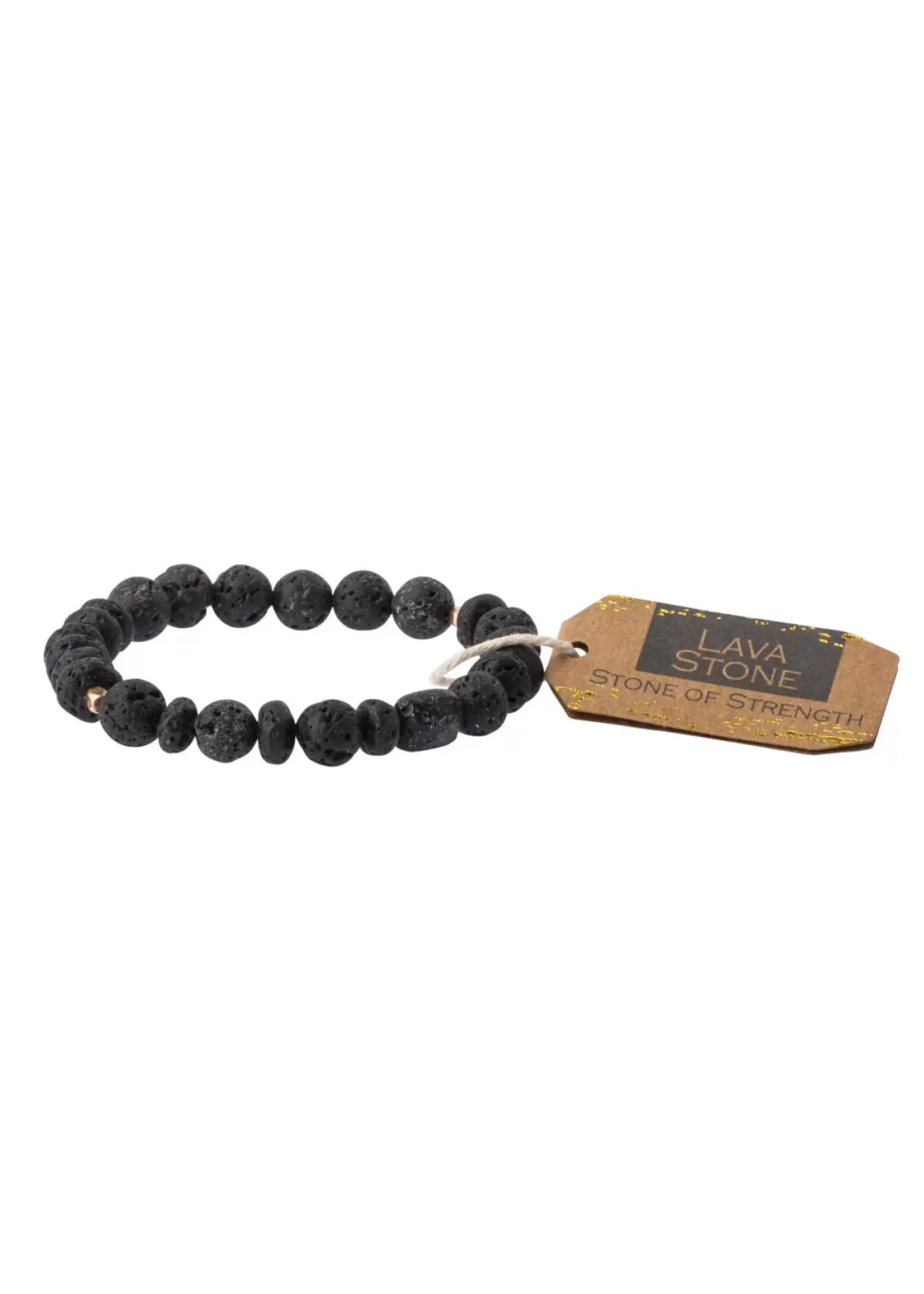 Scout Bracelet Stone Stacking Lava Stone of Strength