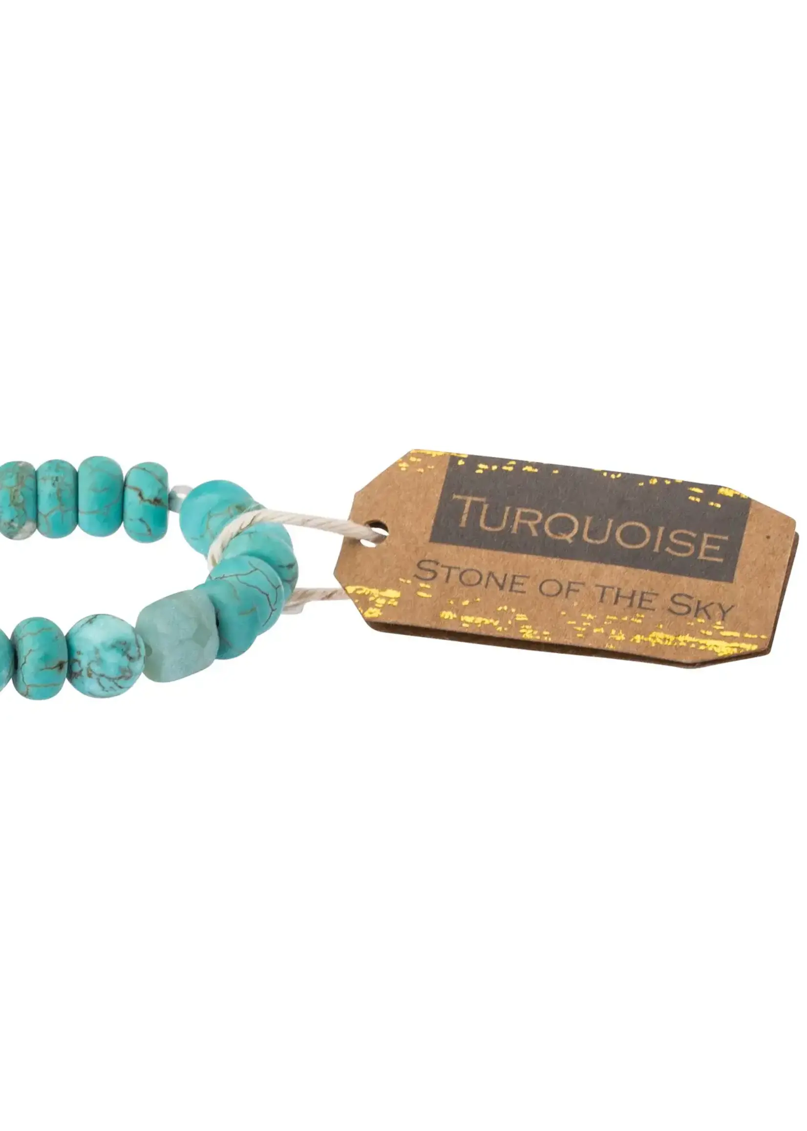 Stone Stacking Bracelet Turquoise