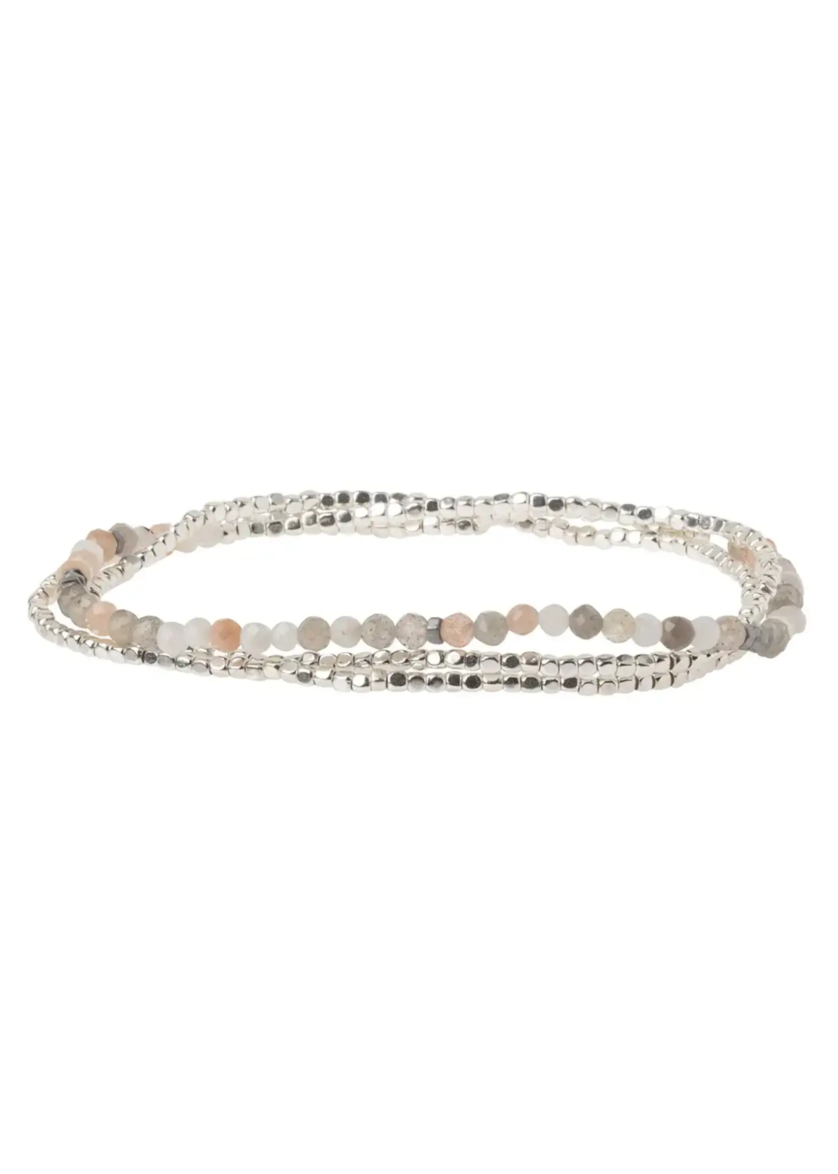 Scout Bracelet/Necklace Moonstone Silver Stone of Balance