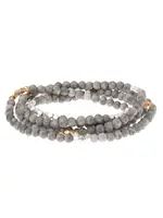 Bracelet/Necklace River Stone Silver Gold