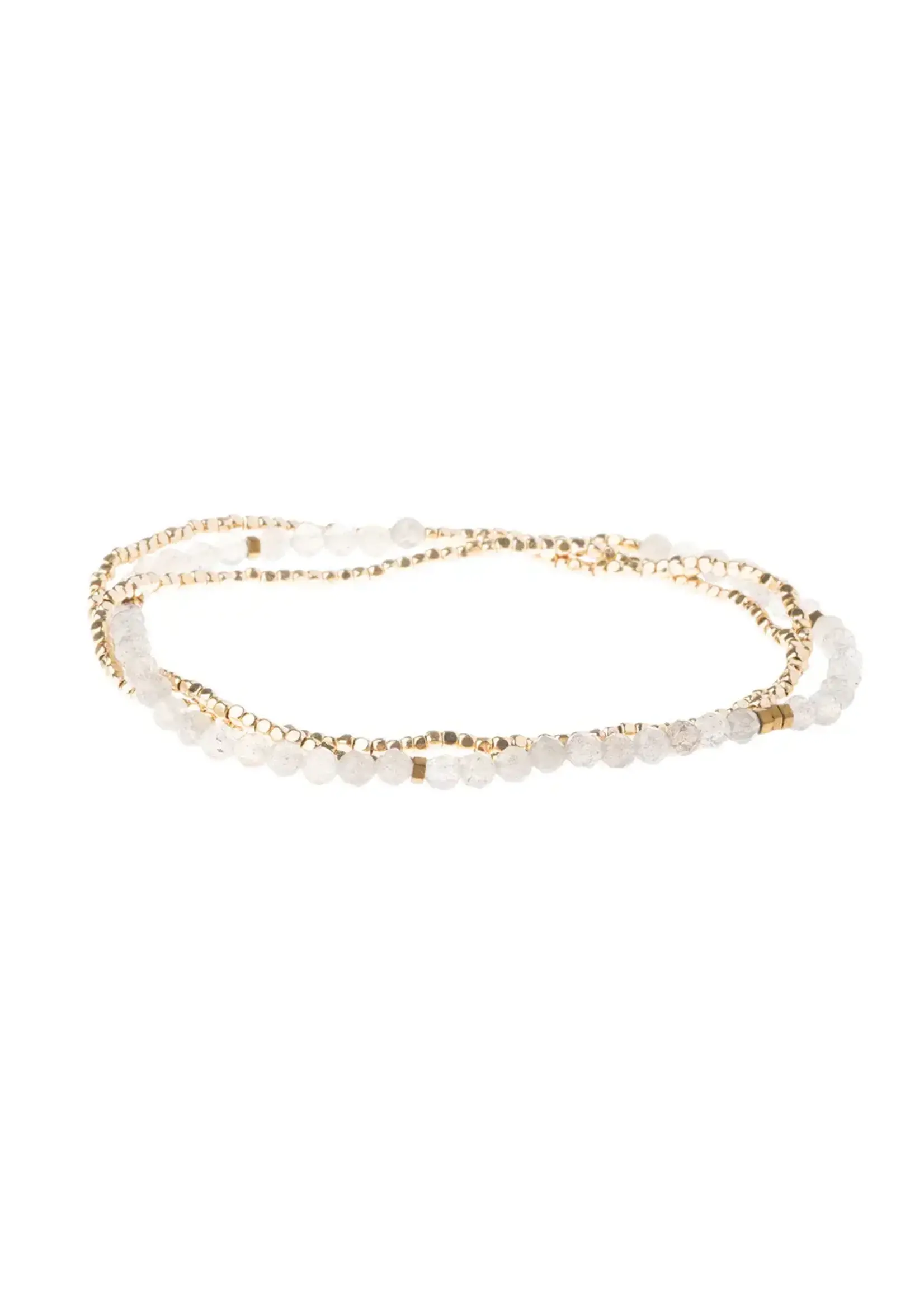 Scout Bracelet/Necklace Labradorite Gold Stone of Magic