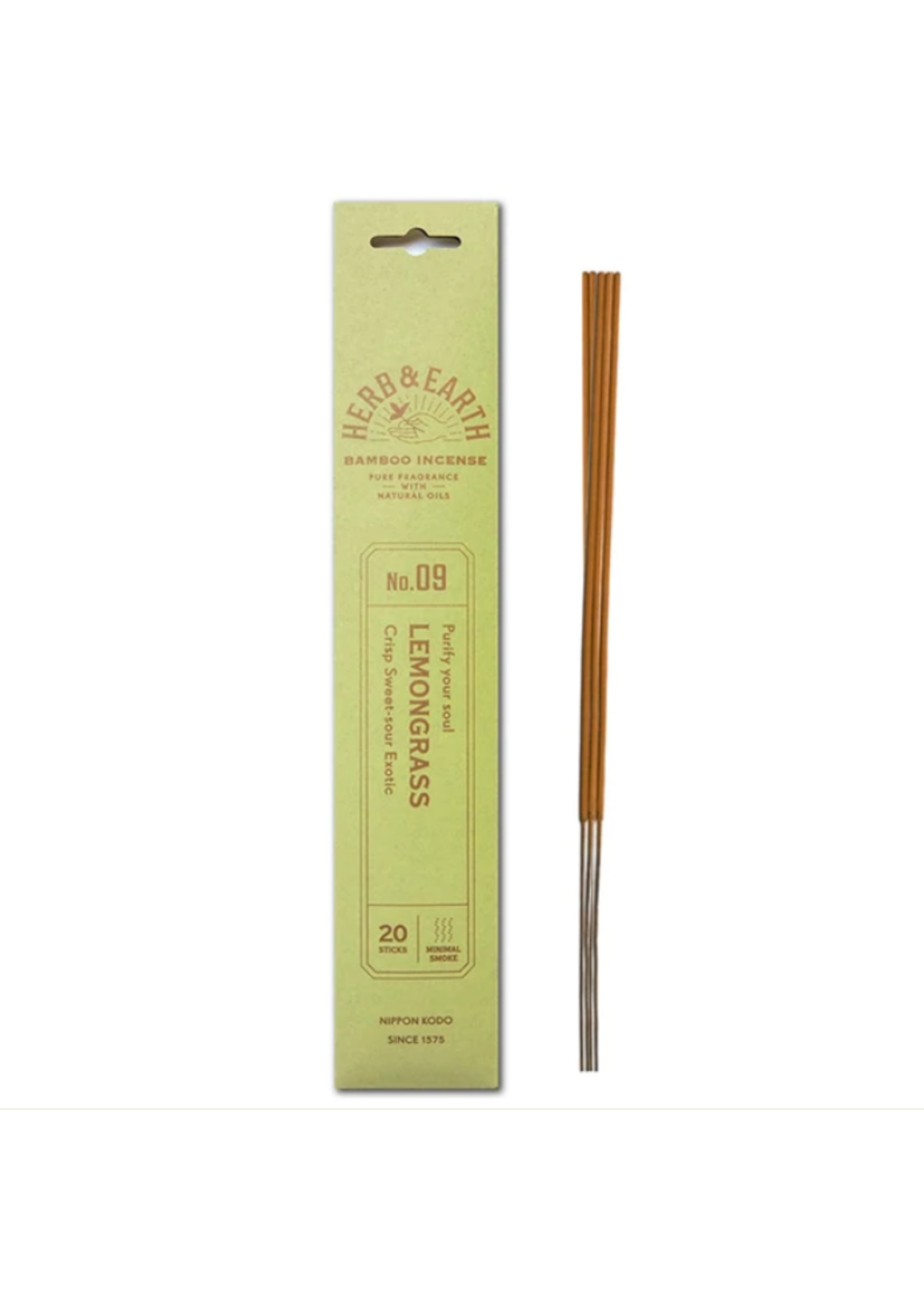 Herb & Earth Incense Lemongrass 20 sticks