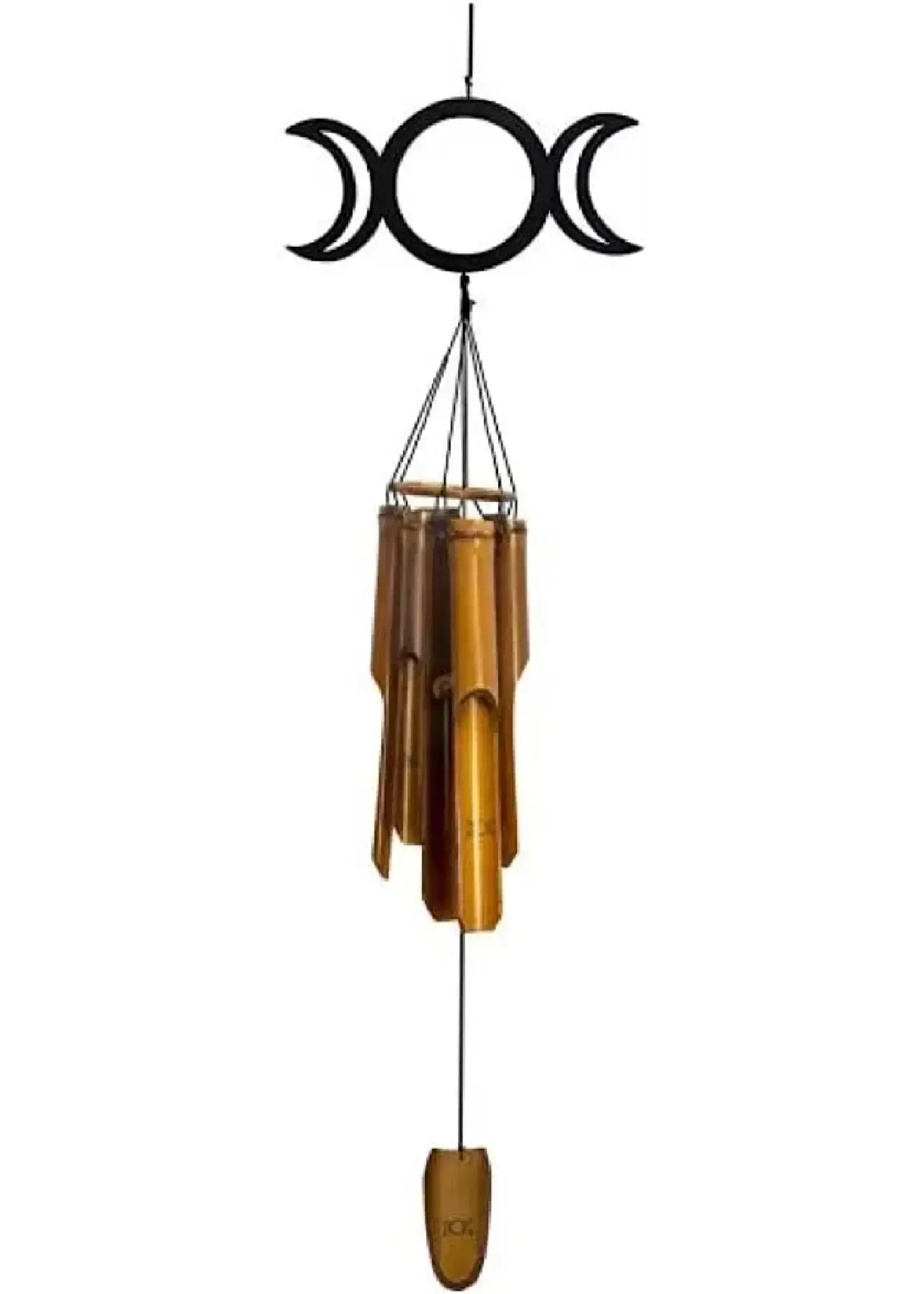 Bamboo Triple Moon Windchime