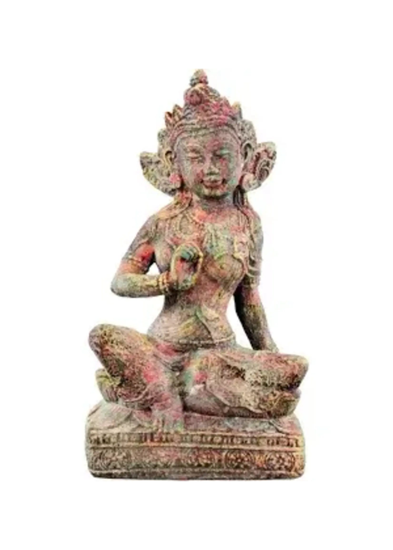 Volcanic Stone Statue - Chakras Tara