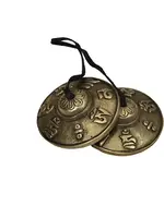 Tibetan Tingshas 7 Chakras Embossed