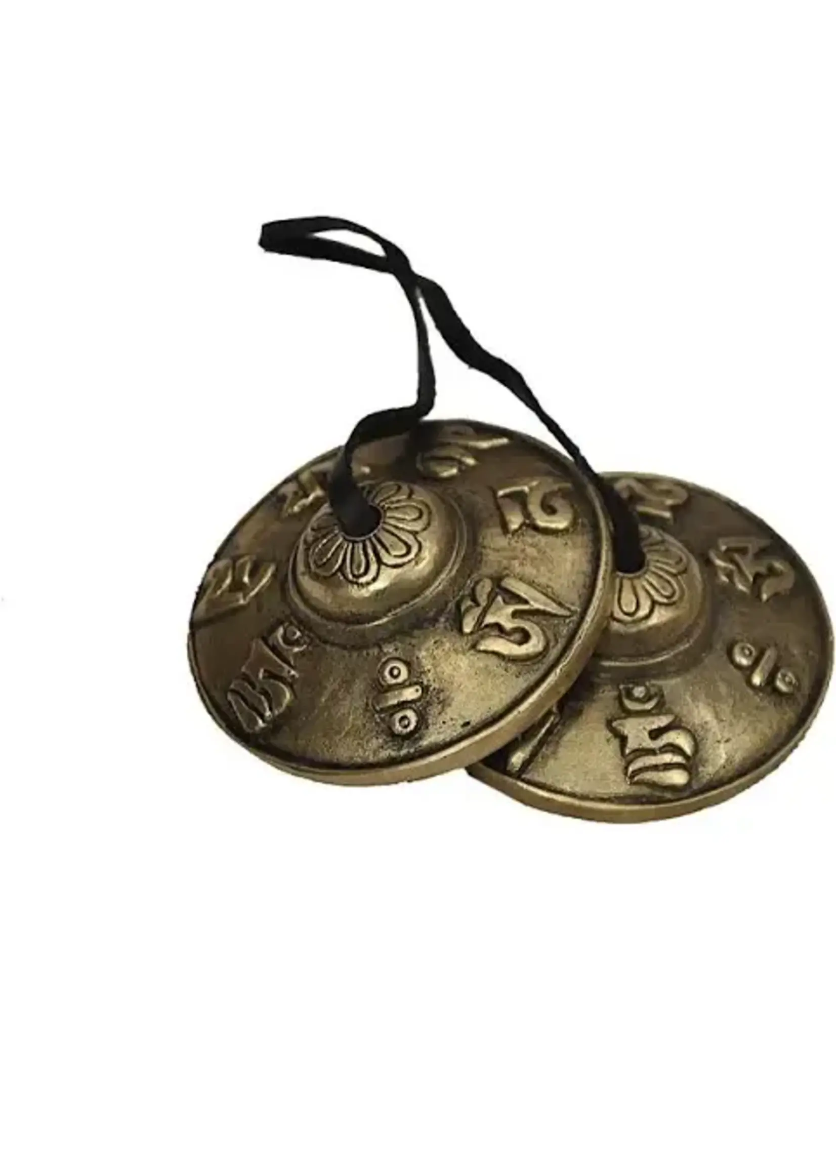 Tibetan Tingshas 7 Chakras Embossed