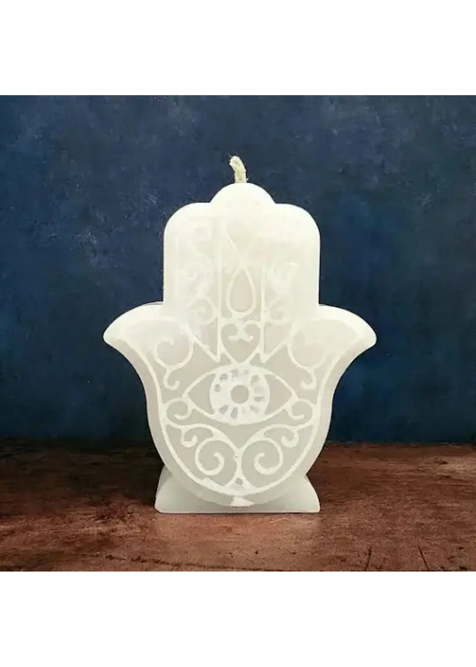 Candle Sacred Symbol Fatima Hand Ivory