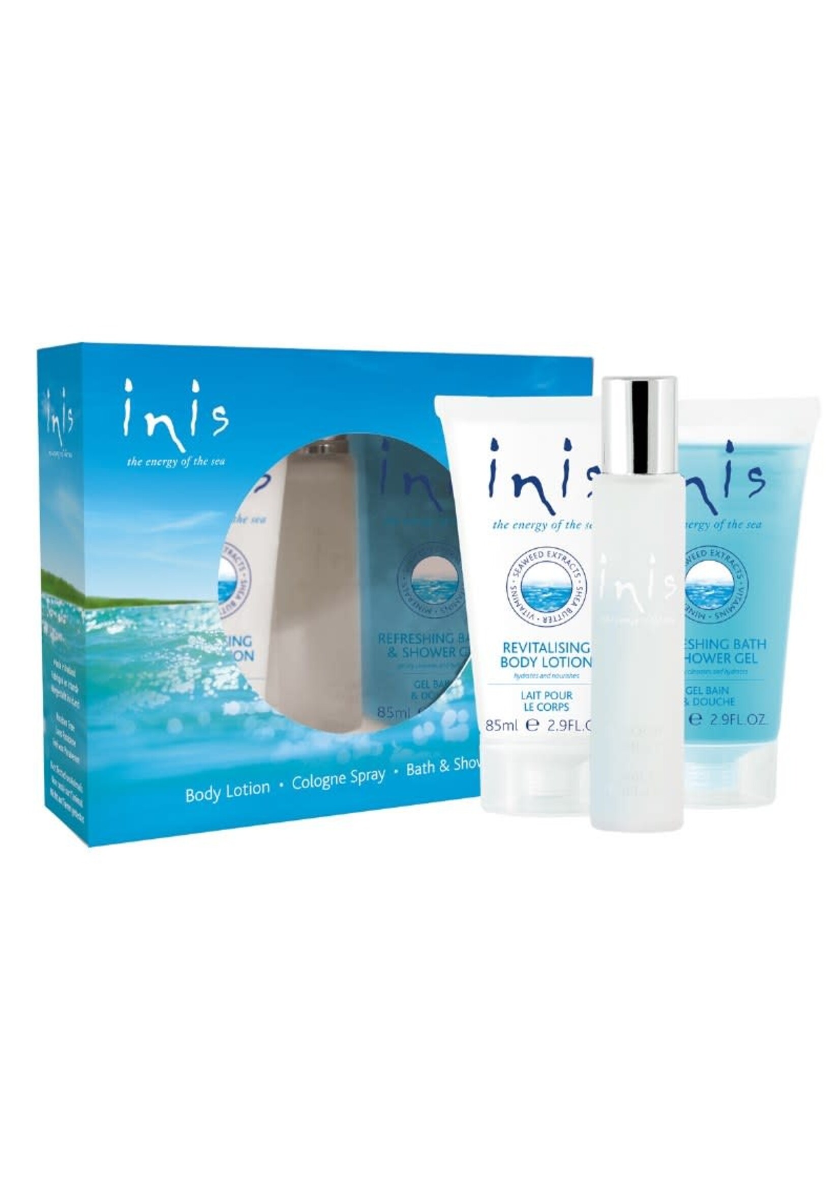 Inis Inis Trio Gift Set - Body Lotion, Cologne Spray,  Bath Shower Gel