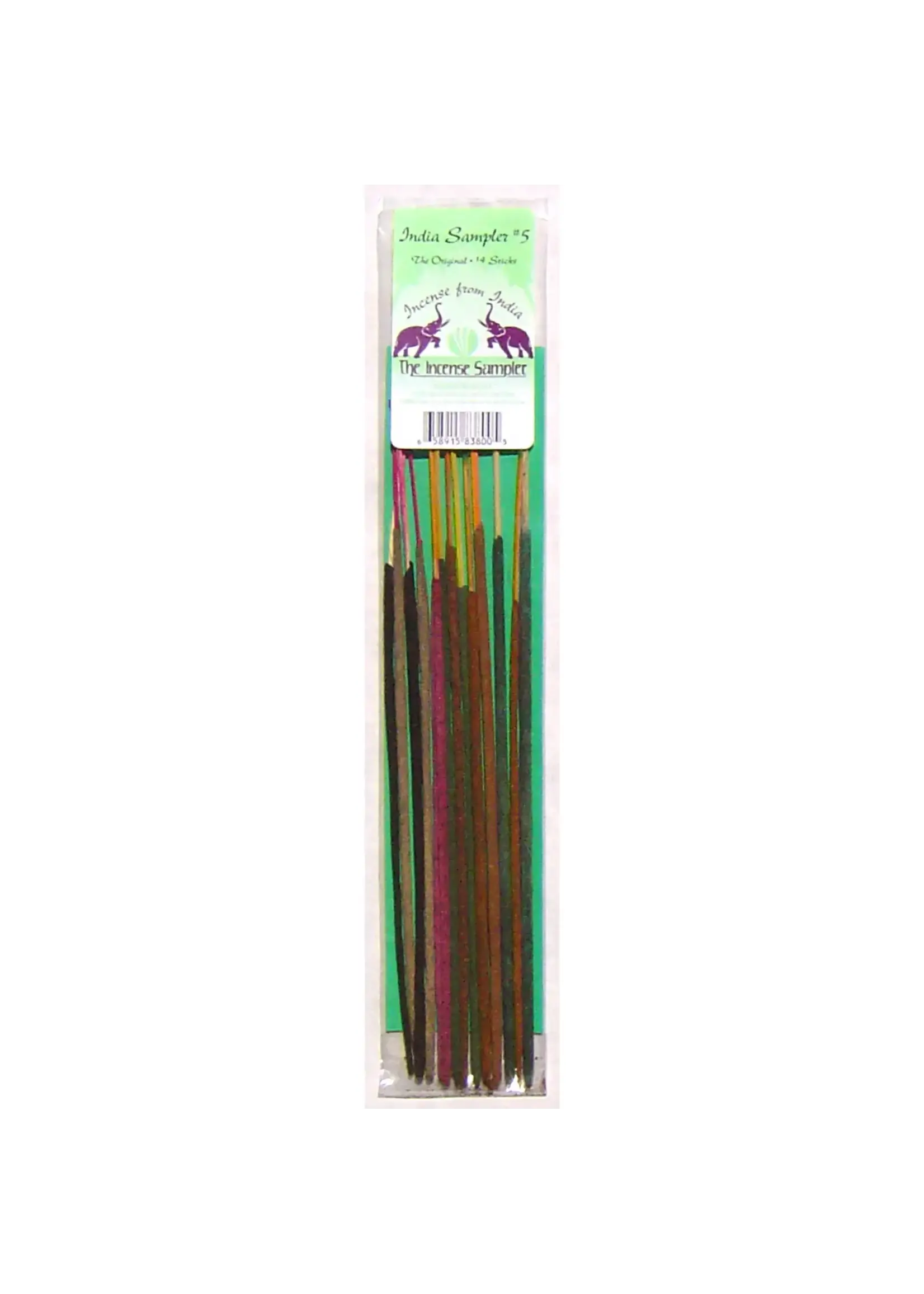 Incense India Sampler #5  14 sticks