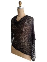 Popcorn Knit 3 Way Black