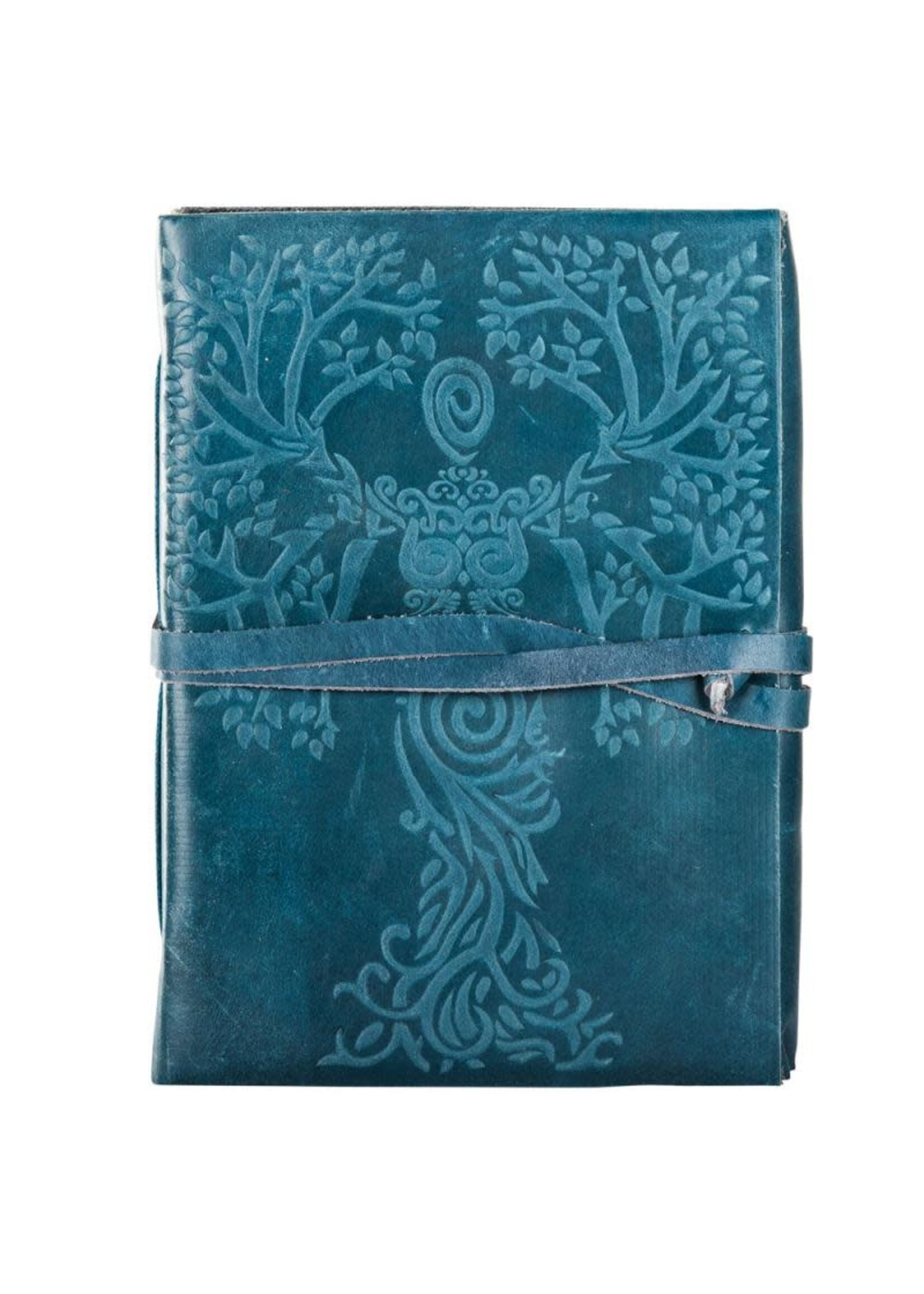 Journal Goddess Tree Blue Suede