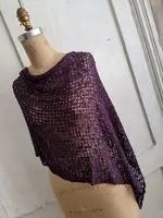 Popcorn Knit 3 Way Plum