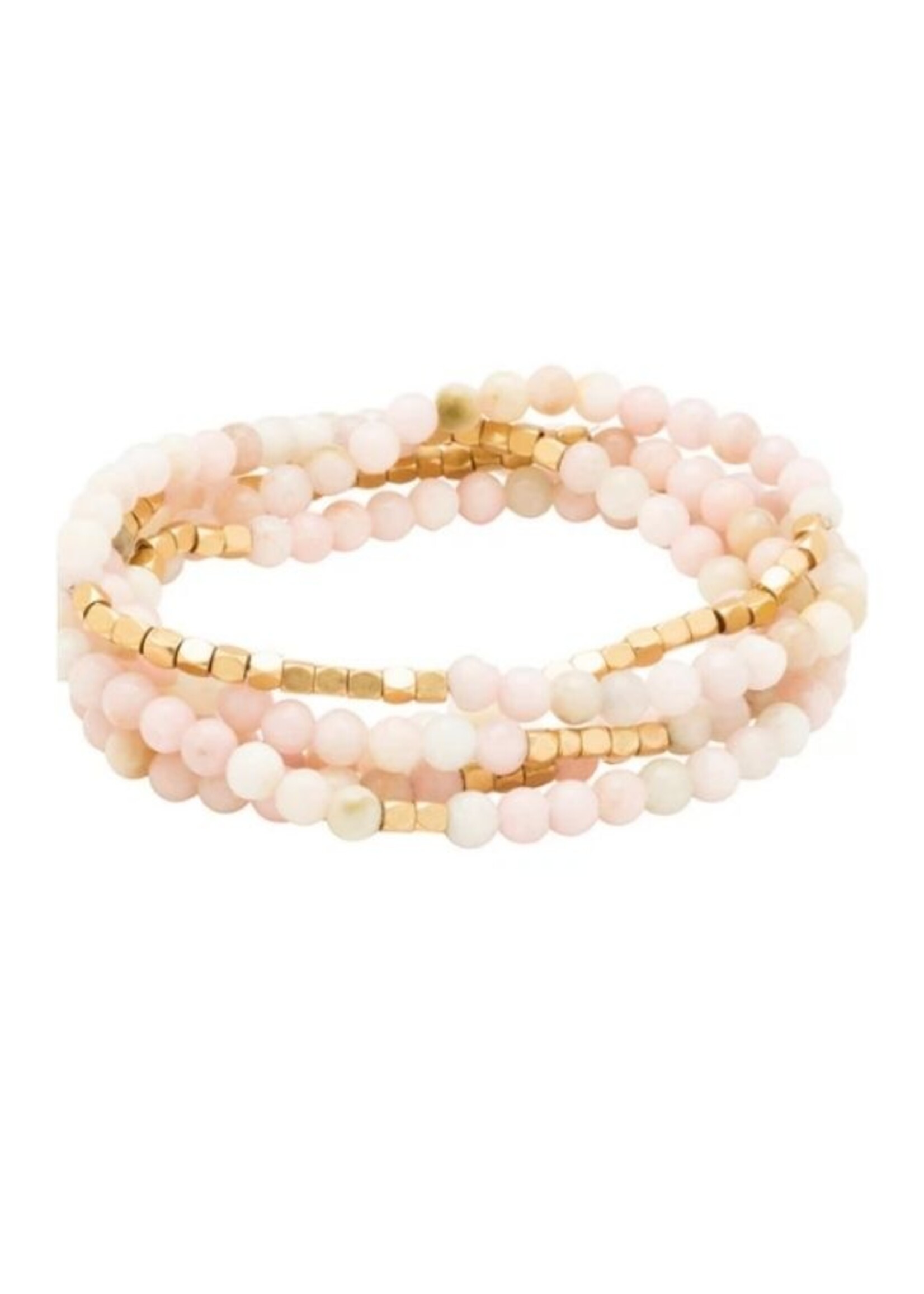Scout Bracelet/Necklace Pink Opal Gold