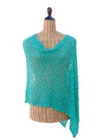 Popcorn Knit 3 Way Turquoise