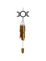 Bamboo Triple Moon Windchime