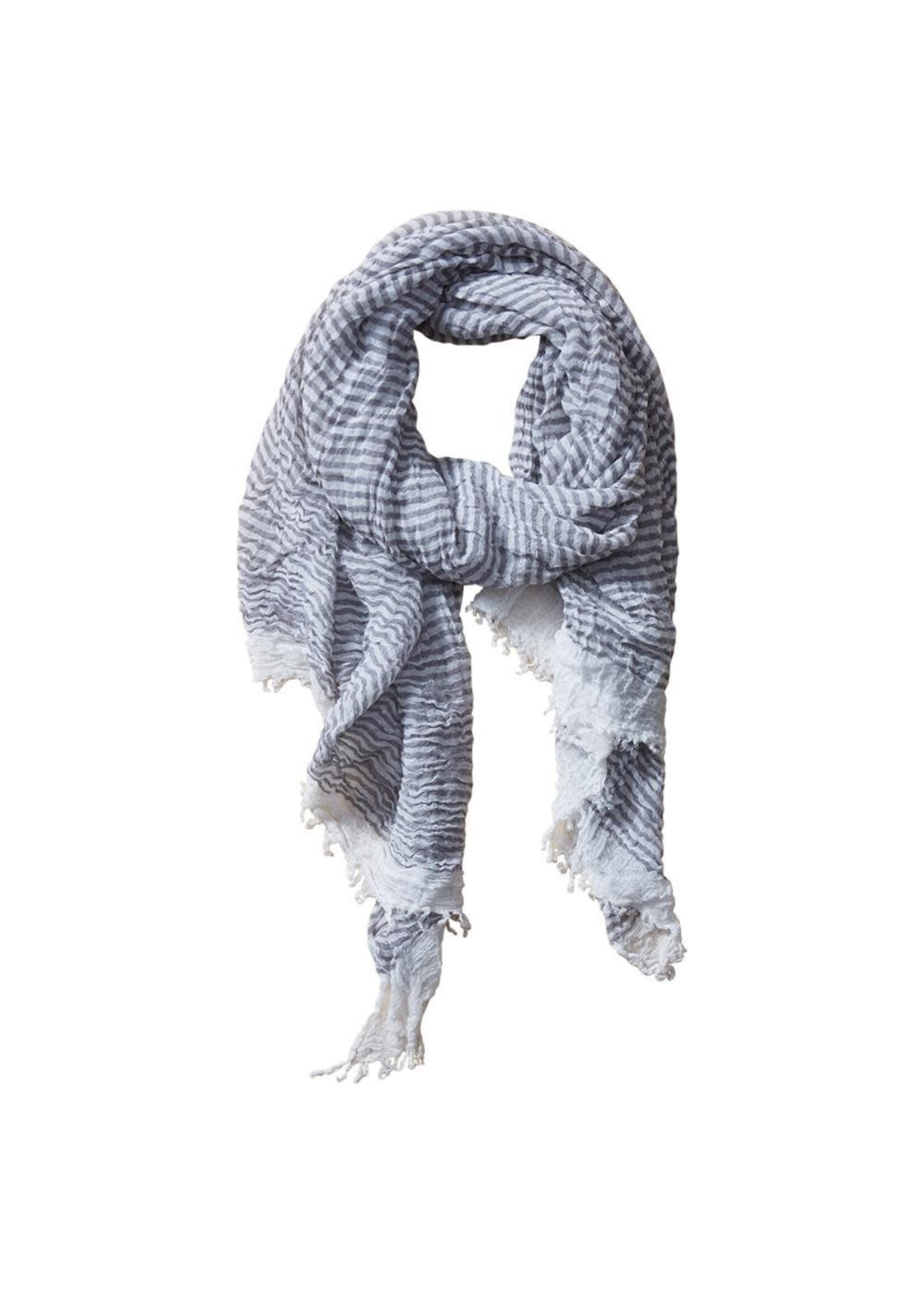 Tickled Pink Insect Shield Scarf Striped Grey