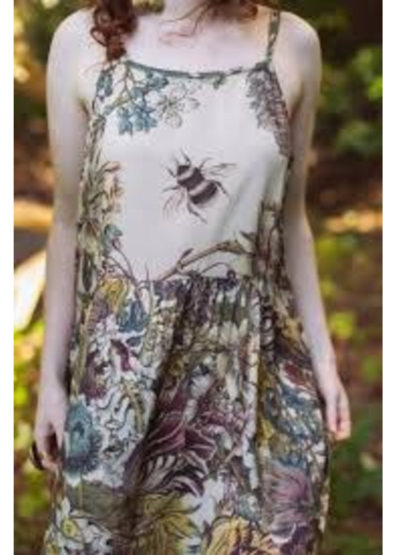 Slip Dress Love Grows Wild W/ Bees S/M