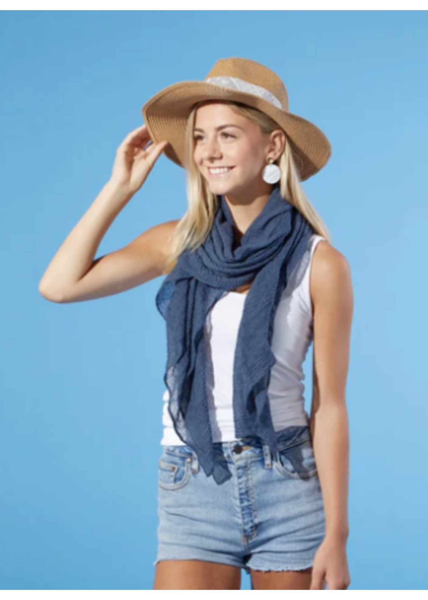 Tickled Pink Insect Shield Scarf Navy Blue