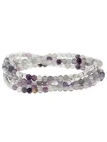 Scout Bracelet/Necklace Fluorite Silver Stone Of Brilliance