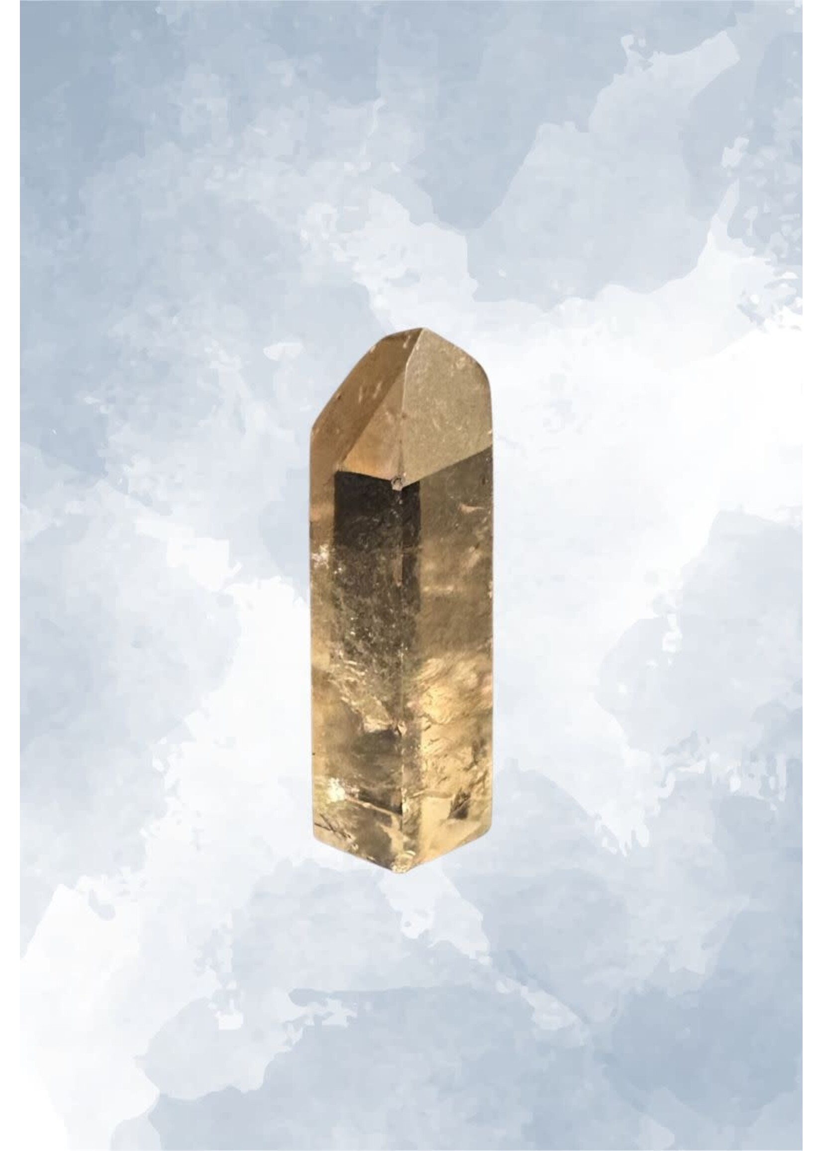 Natural Citrine Point 4cm