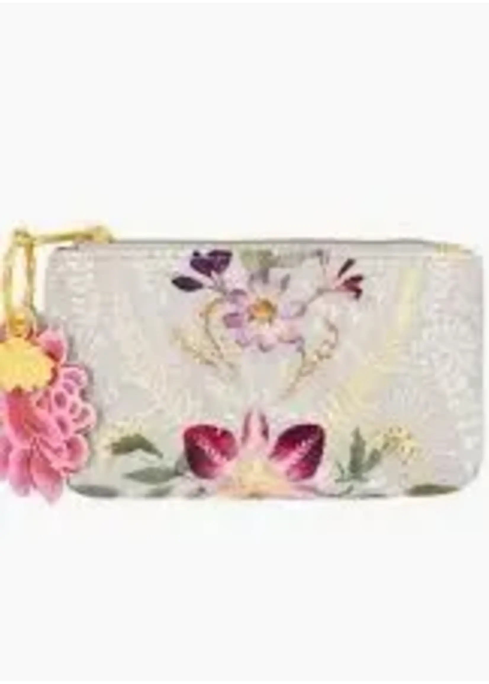 Papaya Coin Purse Orchid Lace 5"x 3"