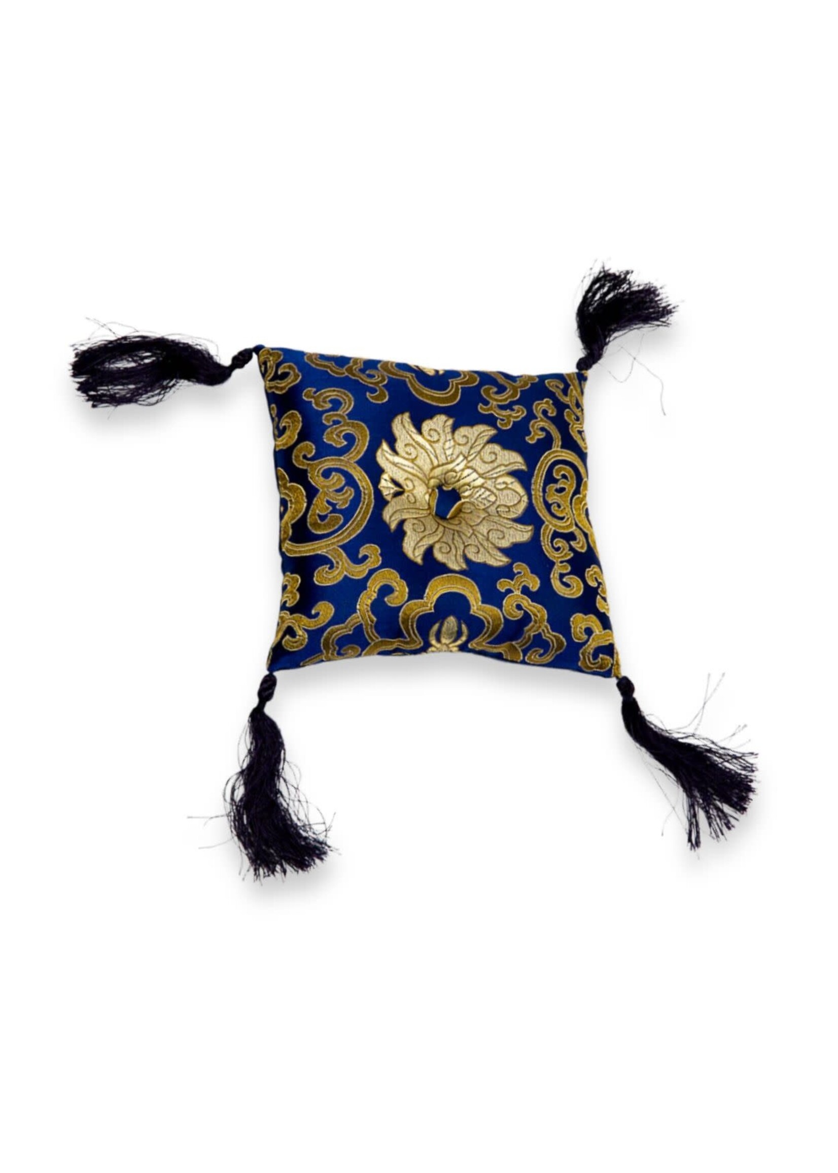 DZI Navy Singing Bowl Pillows 5"