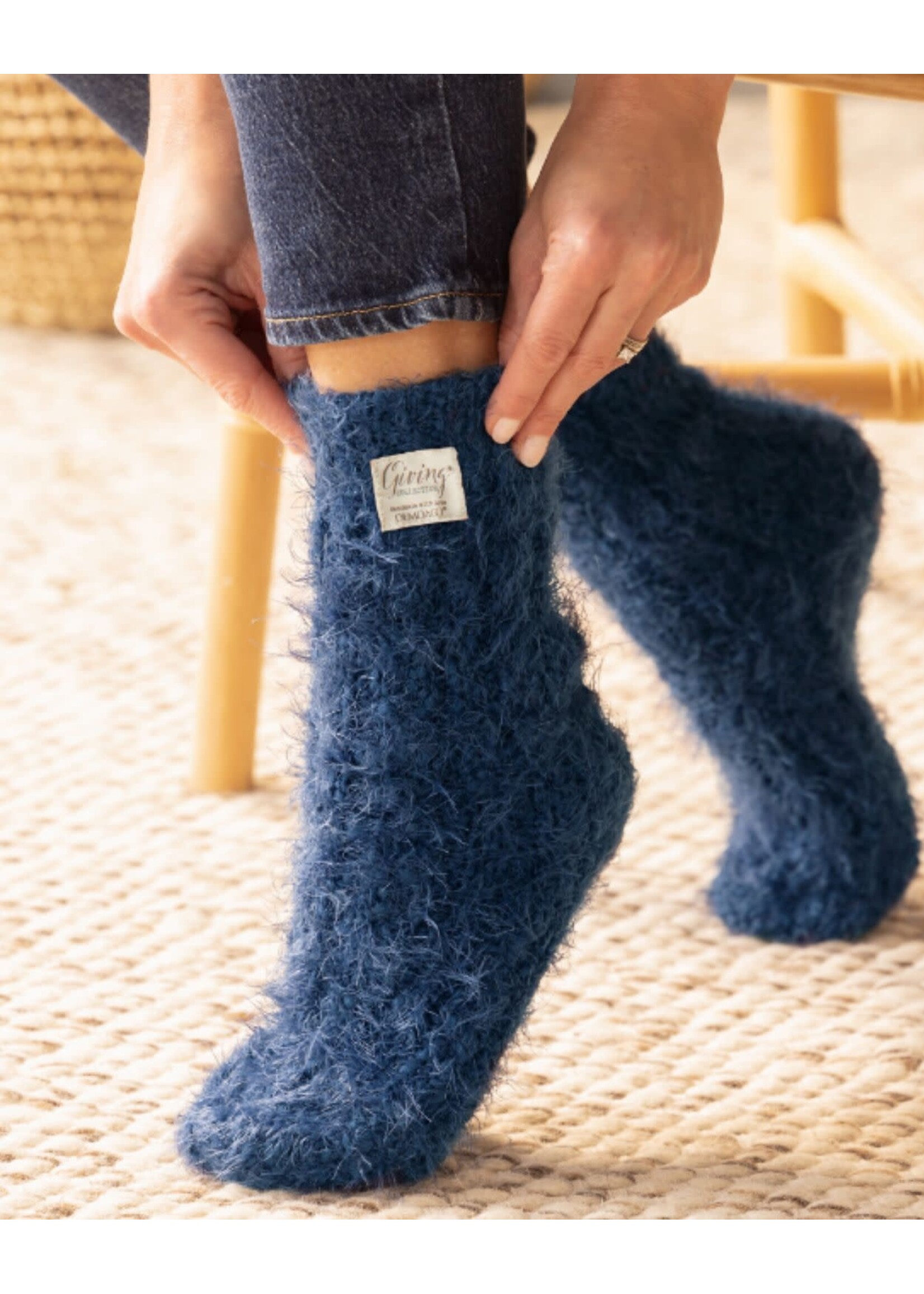 Giving Socks Navy