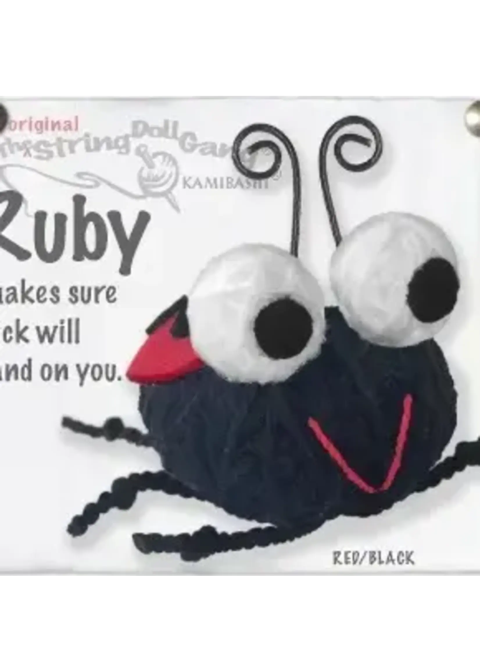 String Doll Keychain Ruby