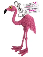 String Doll Keychain Finley the Flamingo